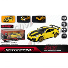 Машина мет. 1:32 Porsche 911 GT2 RS, батар.,свет,звук,откр.дверь,кор. 18*9*8см