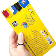 Пластилін прямокутний 6 кольорів