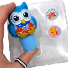 Набір печаток "СОВА" в коробці (БЛАКИТНИЙ)