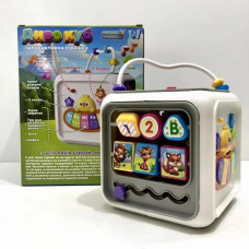 Музичний куб 25462 (18/2) "WToys", ОЗВУЧУВАННЯ УКРАЇНСЬКОЮ МОВОЮ, пісні, казки, загадки, пальчикові ігри, віршики, підсвічування, цифри, звуки т
