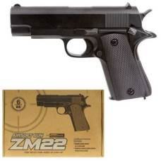 Пистолет металлический 16 см ZM22