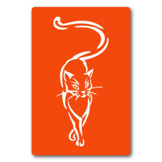 Трафарет для био-тату Котик kx001-24*34см, размер 24х34 см