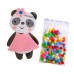 Набор для творчества Панда Pompon Art 10100691, 100 помпонов и раскраска Набор для творчества Панда Pompon Art 10100691, 100 помпонов и раскраска