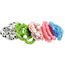 Набор резинок для волос 0303-1075 разноцветные, 20 штук, с бусиной