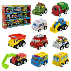 Игровой набор машинок Mini Cartoon Car 5857 в наборе 10 шт