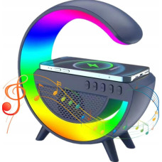 Смарт- лампа-ночник, Колонка Bluetooth беспроводная, беспроводная зарядка G500 Смарт- лампа-ночник, Колонка Bluetooth беспроводная, беспроводная зарядка G500