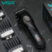 Профессиональная Аккумуляторная машинка для стрижки VGR V-269, 4 насадки, LED дисплей