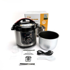 Мультиварка-скороварка DENX DX2088 6 л, сенсорная. Черный (DX2088)