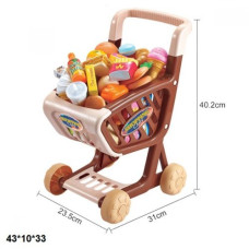 Игрушечный набор "Коляска с продуктами"