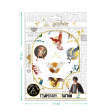 Набор детских временных татуировок "Harry Potter. Символы", А5, 2 листа