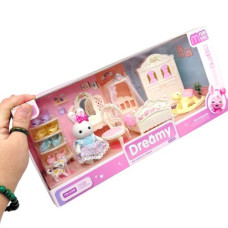 Набор мебели с флоксовыми фигурками, в коробке 36х16х13,5 см Набор мебели с флоксовыми фигурками, в коробке 36х16х13,5 см