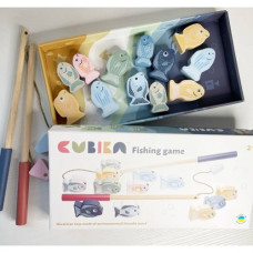 Деревянная игрушка "Магнитная рыбалка с 2-мя удочками"