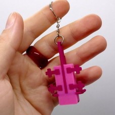 3D Брелоки MINECRAFT / МАЙНКРАФТ AXOLOTL/ АКСОЛОТЛЬ KEYCHAIN, 3D печать