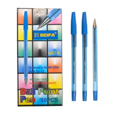 Набор шариковых ручек AA927-BL синий, 0,5 мм, 50 штук в упаковке