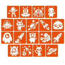 Набор трафаретов для био-тату 