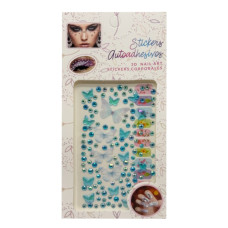 Наклейки декоративные XY-030(Blue) для авто, ноутбуков, телефонов