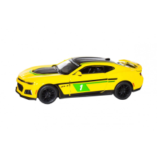 Детская модель машинки Chevrolet Camaro ZL1 2017 Kinsmart KT5399FW инерционная, 1:38 (Yellow)