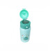 Термос-поильник с силиконовой трубочкой MGZ-0318(Turquoise) чашкой, в чехле с ремешком, 550 мл