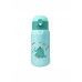 Термос-поильник с силиконовой трубочкой MGZ-0318(Turquoise) чашкой, в чехле с ремешком, 550 мл