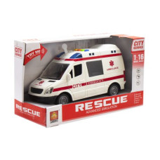 Инерционная интерактивная машинка "Скорая помощь" Инерционная интерактивная машинка "Скорая помощь"