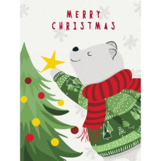 Картина по номерам "Полярный мишка" ★★