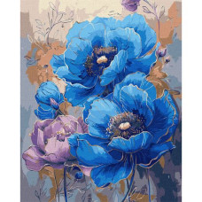 Картина по номерам с красками металлик "Симфония цветов" 40х50 см
