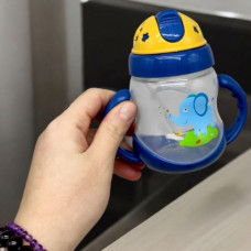 Поїльник з трубочкою, 250 мл, синій Поїльник з трубочкою, 250 мл, синій