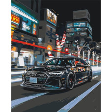Картина по номерам "Черная ауди" 40х50 см