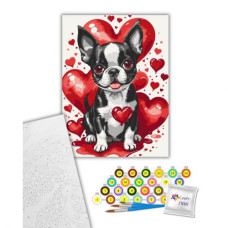 Картина по номерам "Ушастый Валентин" 30х40 см