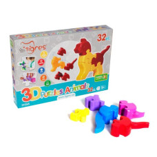 3D пазлы "Животные" (32 эл)