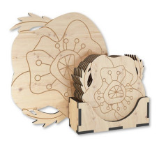 Деревянная подставка под горячее 