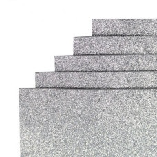 Фоамиран для творчества А4 17GLA4-016 серебро 1,7х0,1 мм