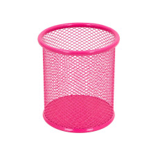 Стакан для ручек 562001-Pink металлический, круглый, 9,5х7,5см Стакан для ручек 562001-Pink металлический, круглый, 9,5х7,5см