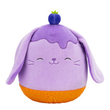Детская мягкая игрушка Черничный Кролик Squishmallows SQER01208, 19 см Детская мягкая игрушка Черничный Кролик Squishmallows SQER01208, 19 см