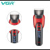 Машинка для стрижки животных аккумуляторная VGR V-208, 6 насадок Красная