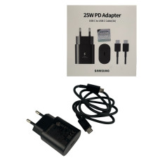 Зарядка Samsung USB-C 25W PD 2 в 1, блок та кабель