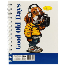 Блокнот А6 АП-1710, 40 листов, пружина сбоку (Вид 3)