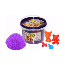 Кинетический песок "Magic Sand", 500 г, с формочками (сиреневый)