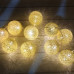 Электрогирлянда LED 10 ламп "Елочный шар" 1,5 м от сети, 220В, 50Гц