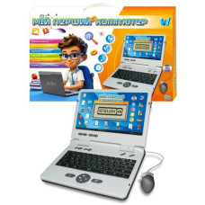 Детский ноутбук "Мой первый компьютер" - буквы, цифры, песни, сказки, загадки, викторина, функциональная мышка (укр)