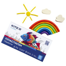 Пластилин, 6 цветов, 120 г. Kite Classic Пластилин, 6 цветов, 120 г. Kite Classic