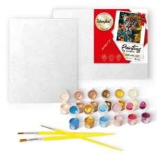 Картина по номерам с красками металлик "Мечтающая кошечка" 40х50 см