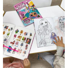 Книжка-раскраска со стикерами - "The creative Rainbow 2", 21x29см