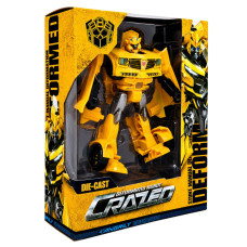 Детская игрушка Трансформер W8840(Yellow) пластик, робот 19 см+машина
