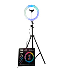 Лампа кільцева RGB 3D 26