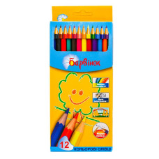 Набір кольорових олівців Барвінок "Фауна", BR-5-202-6