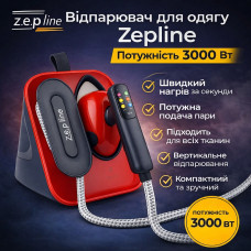 Zepline ZP-00222 Pro – ручной отпариватель, Красный 3000 Вт, подача пара 50 г/мин