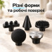 Перкуссионный ручной массажер SL-8890 / Аккумуляторный массажный пистолет 12 насадок