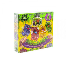 Набор для опытов "Crazy Slime - Лизун своими руками", 4 цвета (укр)