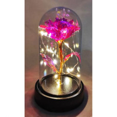 Роза в колбе, с подсветкой (малиновая) Роза в колбе, с подсветкой (малиновая)